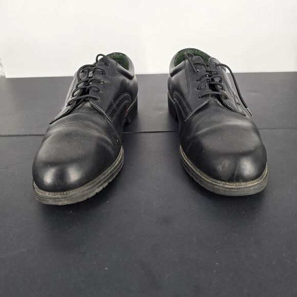 Dockers Oxford Shoes Mens 10M Black Leather Lace Up Uniform Work Dress Lug Sole main image 7